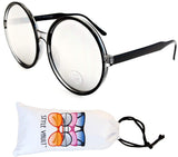V3085-vp  2 1/2 Lens Crazy Round oversize Sunglasses