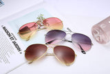Retro Aviator Sunglasses Gradient Lens Men Women Brand Sunglasses B1100