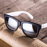 Unisex Street Fashion Sunglasses Square Frame Mirror Lenses For Small Face