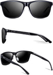 Men's Retro Driving Polarized Wayfarer Sunglasses Al-Mg Metal Frame Ultra Light