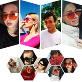 One Piece Rimless Sunglasses Transparent Candy Color Eyewear Ultra-Bold Colorful Mono Block