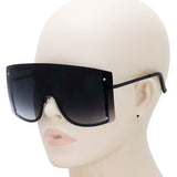 OVERSIZED VINTAGE RETRO Huge Big MASK SHIELD Half Face Owen Style SUNGLASSES