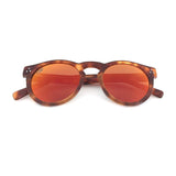 Tarifa Round Sunglasses with Polarized Mirrored Lenses