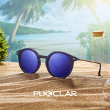 Retro Round Polarized Sunglasses for Women Men New Style Fashion Metal Frame pk1015