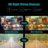 Night Vision Driving Glasses for Men Women Anti-glare HD Yellow Safety Sunglasses