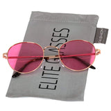 Small Round Vintage Retro Mirror Lenses Classic Sunglasses for Men and Women
