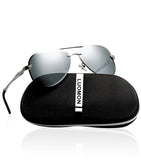 Men's Polarized Aviator Sunglasses with Al-Mg Aloy Temple 63mm Lens LM007