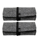 2PCS Felt Eyeglass Sunglasses Case,Sunglasses Pouch