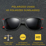 Mens Wayfarer Sunglasses New Style Polarized Driving Glasses Matte Black Frame