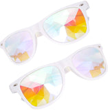 Kaleidoscope Glasses - Rainbow Rave Prism Diffraction Crystal Lens Sunglasses Goggles