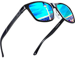 Men's Retro Driving Polarized Wayfarer Sunglasses Al-Mg Metal Frame Ultra Light