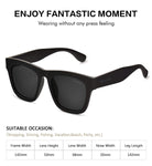 Wayfarer Polarized Sunglasses Men Women 58mm Len Plastic Frame