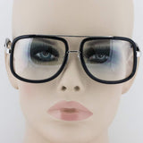 Elite Flat Top Aviator Retro Celebrity Style Classic Square Frame Sunglasses