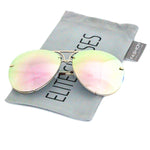 Aviator Poshe Oceanic Lens Twirl Metal Design Frames Sunglasses