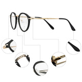 Vintage Inspired Clear Lens Round Horned Rim reading glasses Superlight