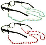 Czech Beads & Chains, Eyeglass Retainer, Assortment(1), 2pk mix, w/Cloth & Screwdriver