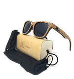 Polarized & Floating Wayfarer Style Two Tone Bamboo Wood Sunglasses |