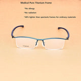 Lightweight Titanium Glasses for men Large Size Eyeglasses 56mm