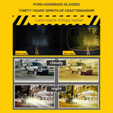 Night Driving Glasses,Polarized HD Yellow Lens Safety Glasses