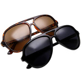 Polarized Aviator Sunglasses for Men with Plastic Frame