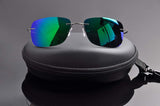 rimless titanium polarized Sunglasses