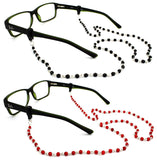 Czech Beads & Chains, Eyeglass Retainer, Assortment(1), 2pk mix, w/Cloth & Screwdriver