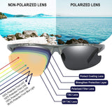 Sport Fishing Sunglasses for Men, Polarized 100% UV Protection, Aluminum Magnesium Frame