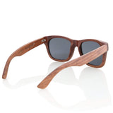 Walnut Wood Wooden Polarized Sunglasses Natural Floating Light Frames W/Pouch