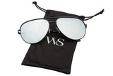 - Aviator sunglasses Mirrored flat lens | Oversized, Polarized For Women and Men UV400