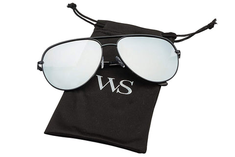 - Aviator sunglasses Mirrored flat lens | Oversized, Polarized For Women and Men UV400