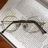 Modern Geometric Metal Alloy Slim Frame Clear Lens Hexagonal Prescription Glasses