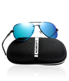 Men's Polarized Aviator Sunglasses with Al-Mg Aloy Temple 63mm Lens LM007