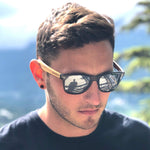 Wildwood Zebra Wood Polarized Wayfarer Sunglasses for Men and Women