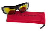 Men Sport Wrap Around Sunglasses Driving Motocycle Sport Golf Eyewear