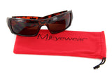 Men Sport Wrap Around Sunglasses Driving Motocycle Sport Golf Eyewear