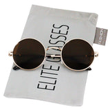 Round Circle Full Metal Frame Sunglasses for Women and Men Colorful Tinted Oceanic Lens John Lennon Glasses