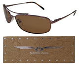 E8  Metal Wire Frame Polarized Sunglasses Rimless