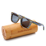 New Wayfarer Polarized Sunglasses for Men Vintage Wood Sun Glasses Women Eyewear