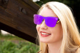 Classic Full Mirror Polarized Sunglasses, Revo Lens, Scratch Resistant, 100% UV Protection With Case