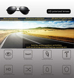 Mens Womens Polarized Sunglasses 100% UV400 Protection Aviator Black Sun Glasses