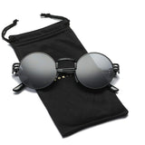 Round Metal Steampunk Vintage Circle Sunglasses DSR007
