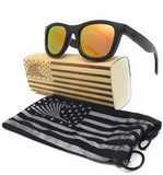 Polarized & Floating Wayfarer Style Bamboo Wood Sunglasses | Loudmouth Patriot