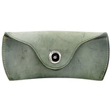 Unisex Handmade Vegetable Tanned Leather Hard Eyeglass Case Sunglasses Holder