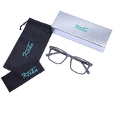 Kirka Men Optical Eyewear Non-prescription Eyeglasses Frame with Clear Lenses 52 mm