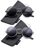 Retro Round Small 48mm Vintage Hippie Round Polaroid Sunglasses Driving Polarized Glasses Steampunk John Lennon Sunglasses