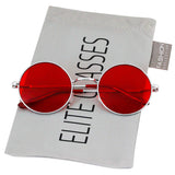 Round Circle Full Metal Frame Sunglasses for Women and Men Colorful Tinted Oceanic Lens John Lennon Glasses