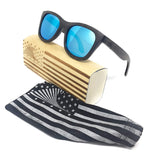 Polarized & Floating Wayfarer Style Bamboo Wood Sunglasses | Loudmouth Patriot