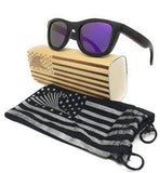 Polarized & Floating Wayfarer Style Bamboo Wood Sunglasses | Loudmouth Patriot