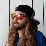 Grey Flex Frame Polarized Sunglasses - Swiss TR90 Thermoplastic -