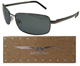 E8  Metal Wire Frame Polarized Sunglasses